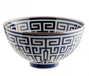 Ginori Labirinto Blue Gio Ponti Bowl - 8.5"